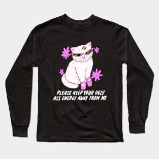 Ugly Energy Cat Long Sleeve T-Shirt
